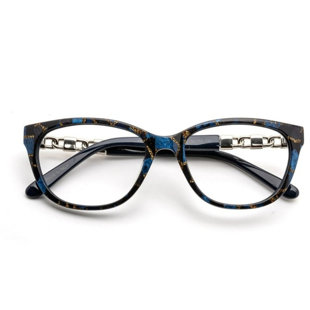 RENATO BALESTRA RB002 BLUGD Optical Rx Frame 52-17-135 ** NEW IN CASE **